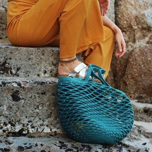 Mia Melange Net Beach Bag